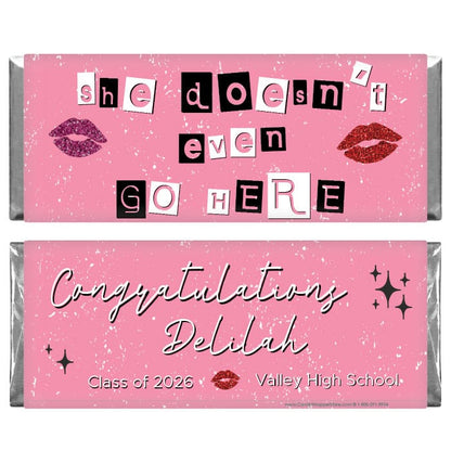 She Doesn't Even Go Here Graduation Candy Bar Wrappers She Doesn't Even Go Here Graduation Candy Bar Wrappers Candy Wrappers GRAD438