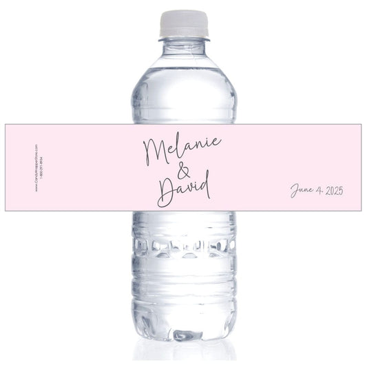 Simple Script Wedding Bridal Shower Water Bottle Labels wbws206 Party Favors WS251