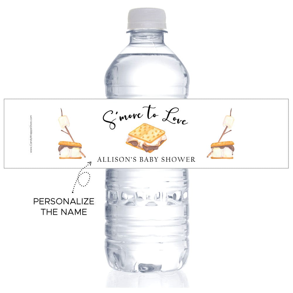 Smore to Love Baby Shower Water Bottle Labels Smore to Love Baby Shower Water Bottle Labels Water Bottle Labels BS302