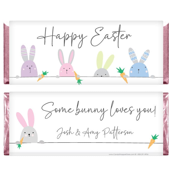 Some Bunny Loves You Easter Candy Bar Wrappers - EASTER209 Some Bunny Loves You Easter Candy Bar Wrappers Seasonal & Holiday Decorations EASTER209