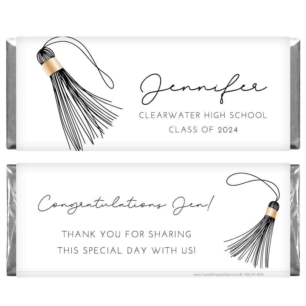 Trendy Tassel 2024 Graduation Candy Bar Wrappers Candy Wrappers GRAD438