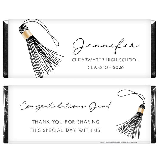 Trendy Tassel 2026 Graduation Candy Bar Wrappers Trendy Tassel 2025 Graduation Candy Bar Wrappers Candy Wrappers Grad439