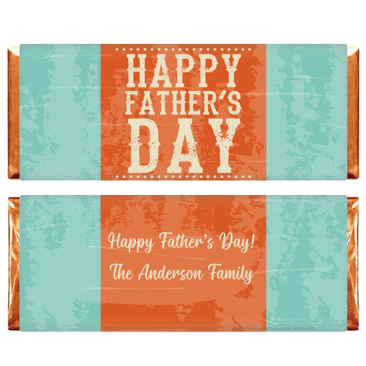 Vintage Happy Father's Day Candy Bar Wrapper Party Favors FD228