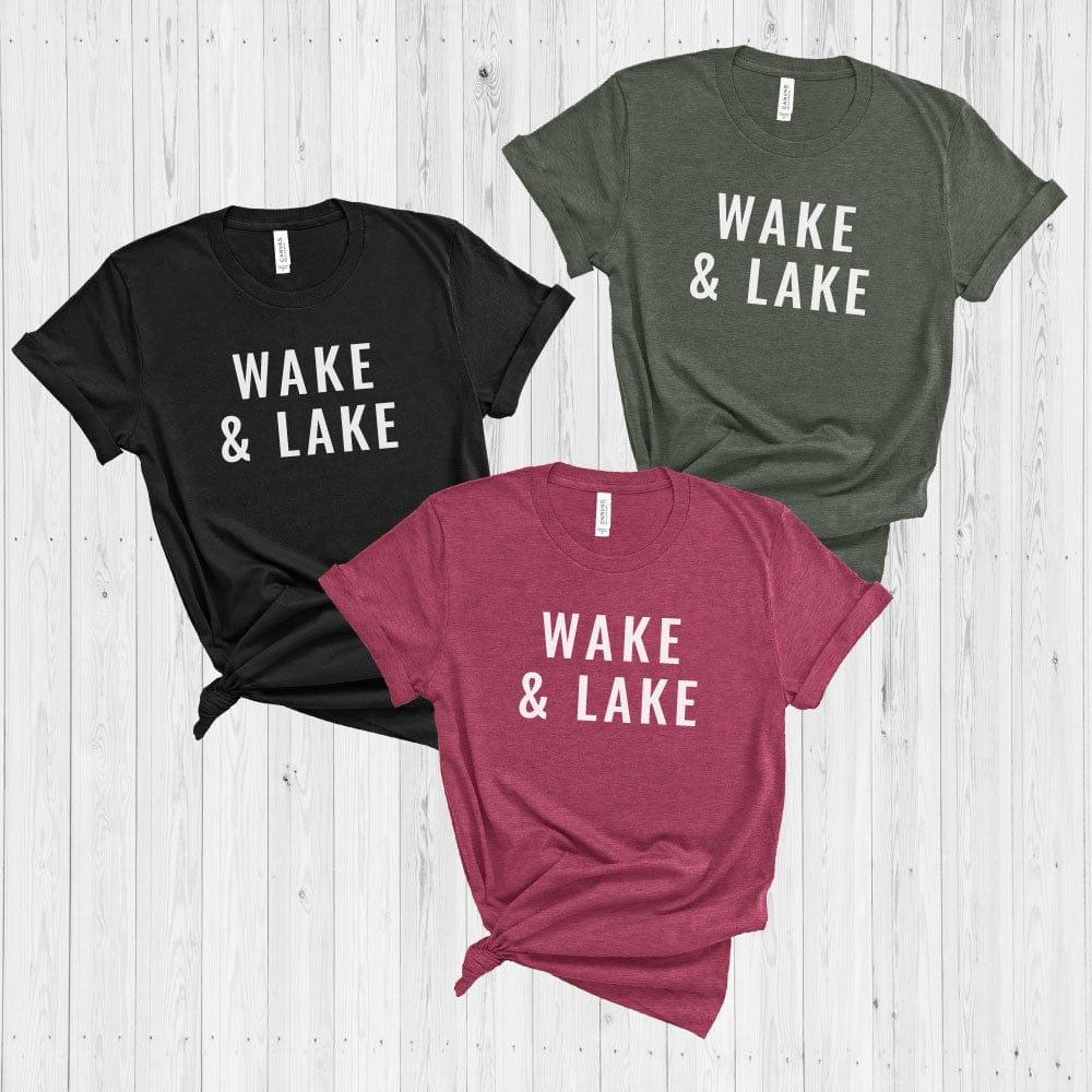 Wake & Lake T-Shirt Shelton Shirts