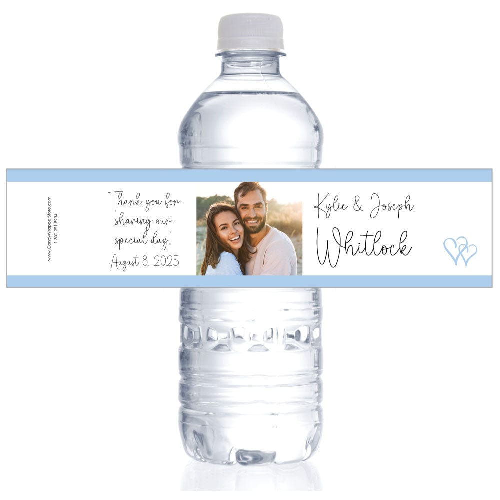 WB15 - Wedding Photo Water Bottle Labels Wedding Photo Water Bottle Labels wa401