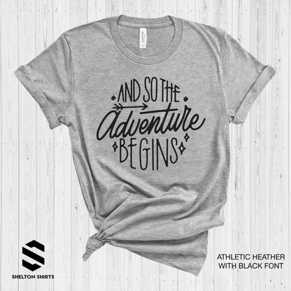 And So The Adventure Begins Pacific Northwest Super Soft Cotton Comfy T-Shirt Shelton Shirts