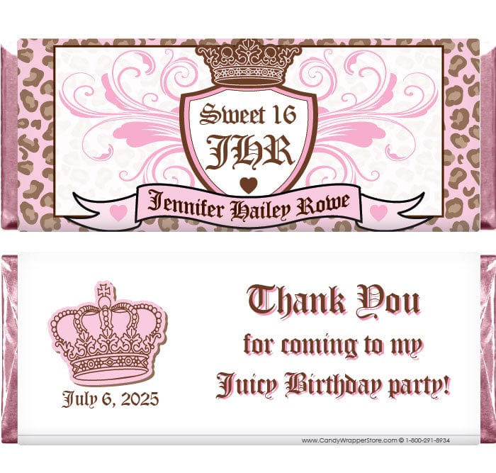 BD316 - Juicy Theme Birthday Candy Bar Wrapper Juicy Theme Birthday Candy Bar Wrapper Candy Wrappers BD316
