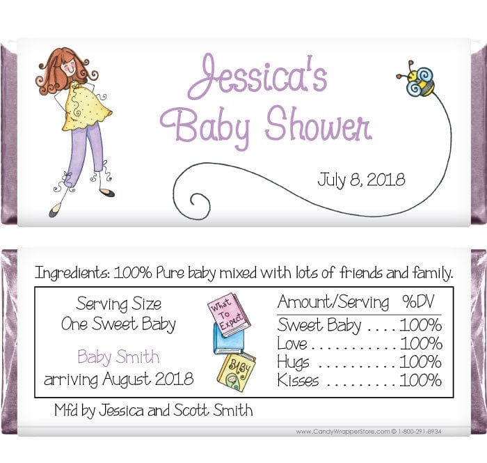 BS206 - Baby Shower Mom Candy Bar Wrappers Baby & Toddler BS206