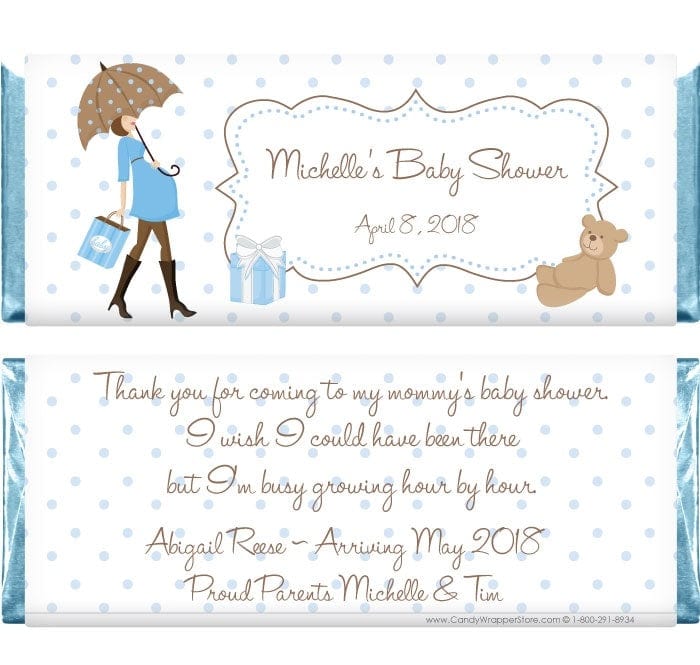 BS259B - Mod Mom Baby Shower Candy Bar Wrappers Mod Mom Baby Shower Candy Bar Wrappers Baby & Toddler BS259