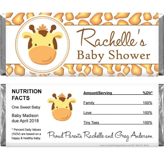 BS261 - Giraffe Baby Shower Candy Bar Wrappers Giraffe Baby Shower Candy Bar Wrappers Baby & Toddler BS261