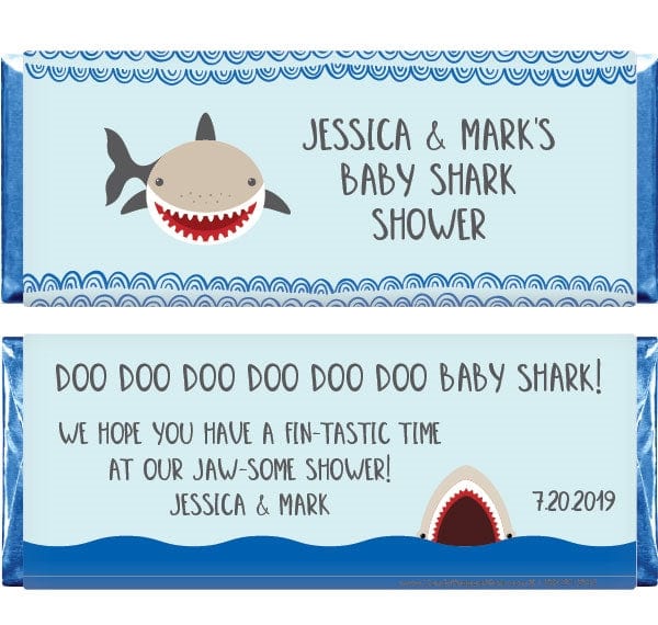 BS291 - Baby Shark Doo Doo Doo Baby Shower Candy Bar Wrappers Baby Shark Doo Doo Doo Baby Shower Candy Bar Wrappers Baby & Toddler BS291