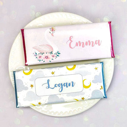 BS294 - Sweet Swan Princess Baby Shower Candy Bar Wrappers Sweet Swan Princess Baby Shower Candy Bar Wrappers Baby & Toddler BS294