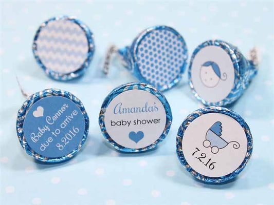 BSBkiss2 - Blue Boy Baby Shower Hersheys Kisses Set of 6 designs Blue Boy Baby Shower Hersheys Kisses Set of 6 designs Candy Wrapper Store