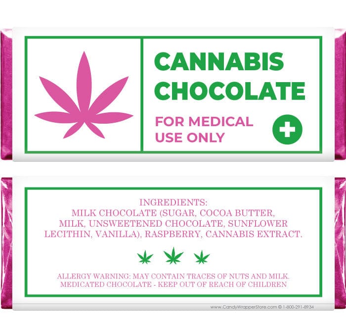 CAN207 - Cannabis Chocolate Bar Wrapper and Foil Cannabis Chocolate Bar Wrapper and Foil Candy & Chocolate cannabis