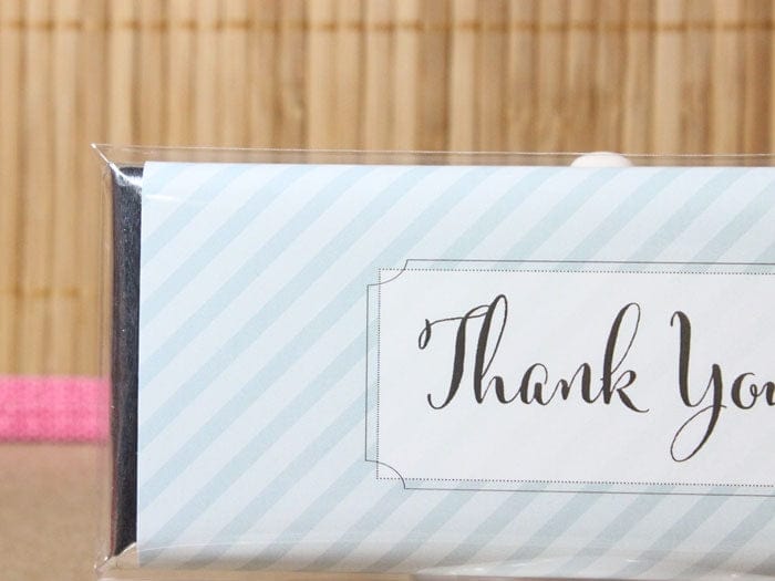 5 x 6 card sleeves Candy Bar Favor Sleeves