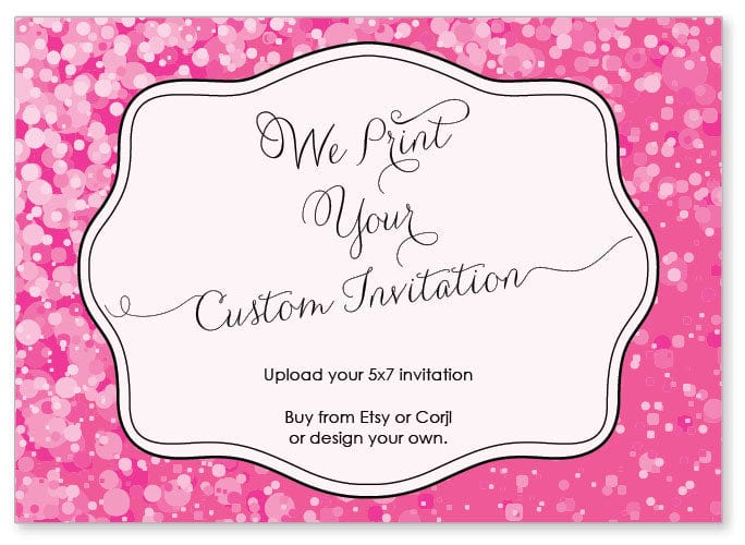 Custom Invitation Printing - Upload your own design Custom Invitation Printing - Upload your design from Etsy or Corjl Invitations customwrapper