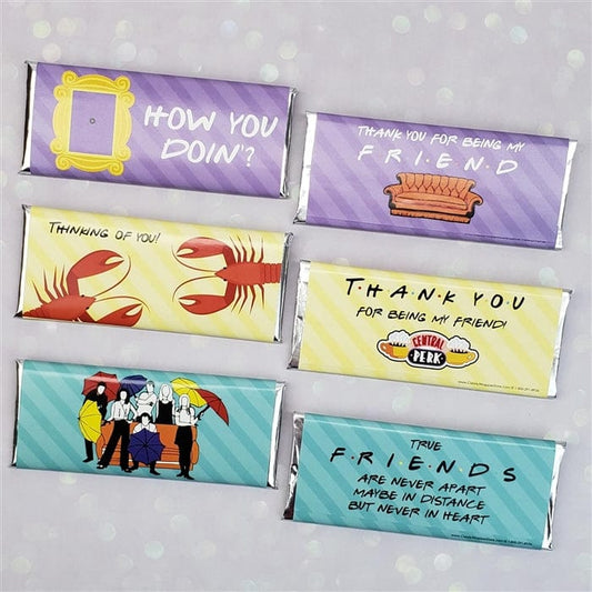 FRIENDS6 - Set of 6 FRIENDS Theme Thinking of You Candy Bars Set of 6 FRIENDS Theme Thinking of You Candy Bars Candy Wrapper Store