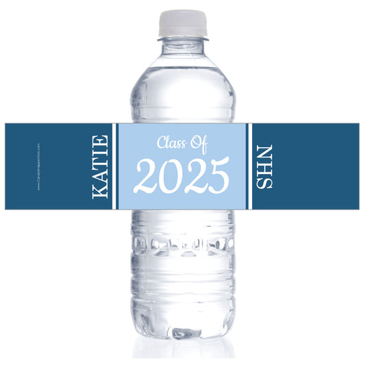 Graduation Water Bottle Label Party Favors 