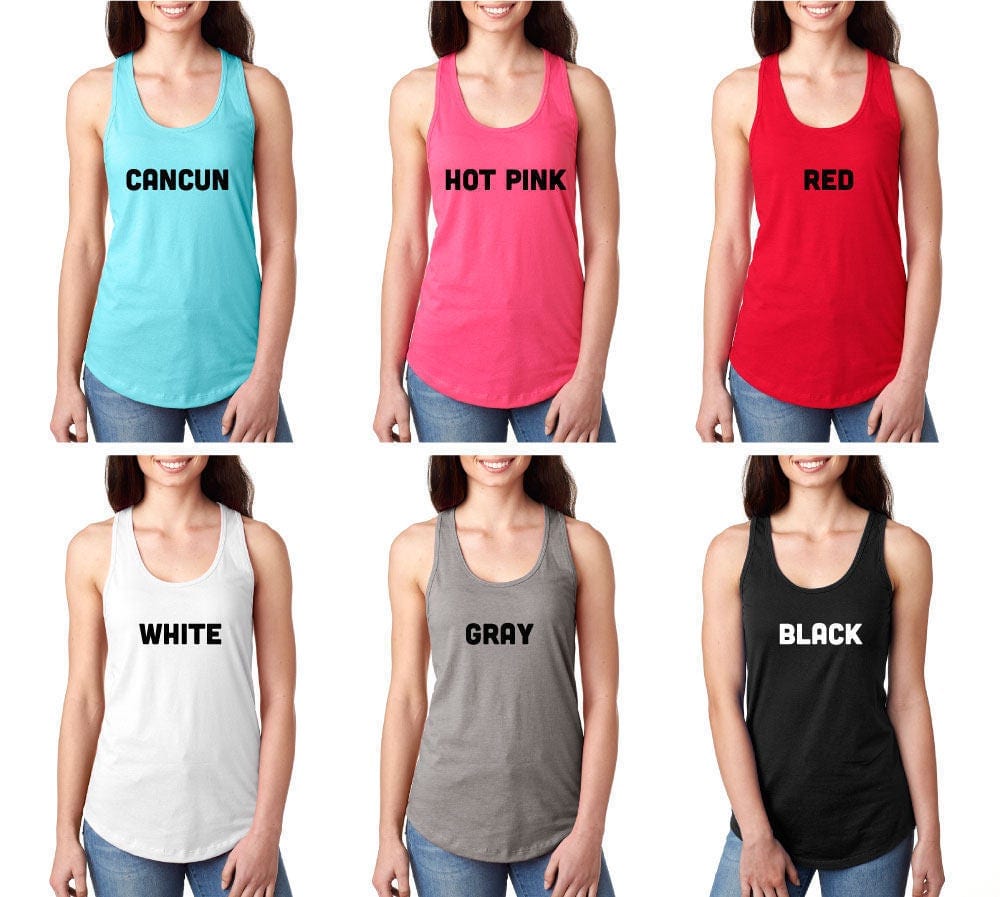 Groovy Fun Word Art Matching Bachelorette Bridal Party Racerback Tank Tops Candy Wrapper Store