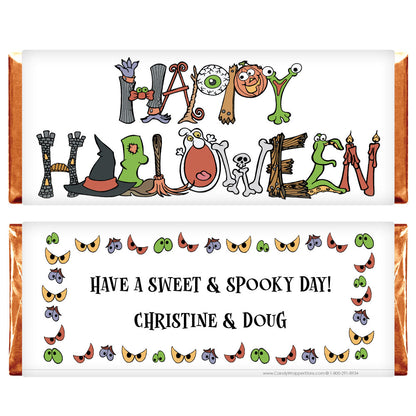 HAL204 - Happy Halloween Graphics Wrapper Happy Halloween Graphics Wrapper Party Supplies HAL204