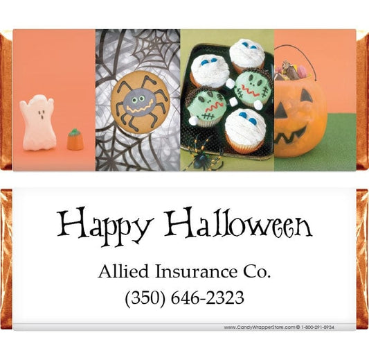 HAL207 - Halloween Sweets Candy Bar Wrapper Halloween Sweets Candy Bar Wrapper Party Supplies HAL207