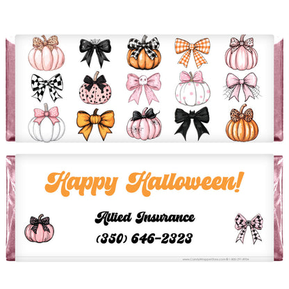 HAL207 - Halloween Sweets Candy Bar Wrapper Halloween Sweets Candy Bar Wrapper Party Supplies HAL207
