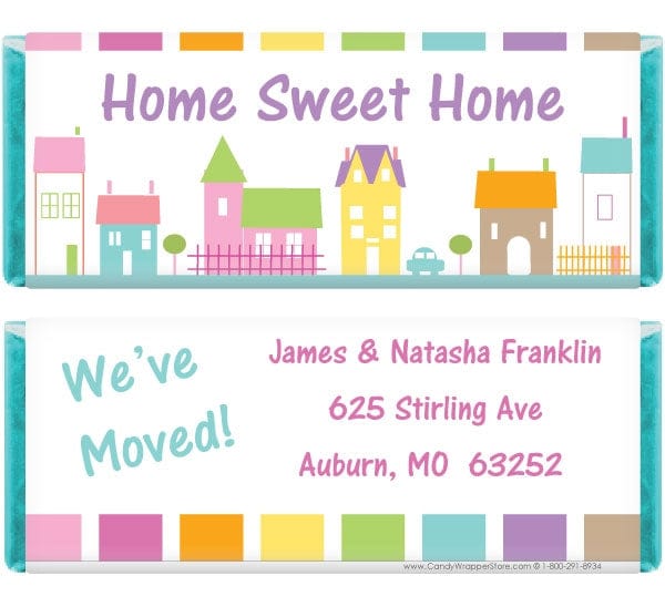 HOUSE 203 - Home Sweet Home Candy Bar Wrapper Home Sweet Home Housewarming Candy Bar Wrapper Party Supplies Candy Wrapper Store