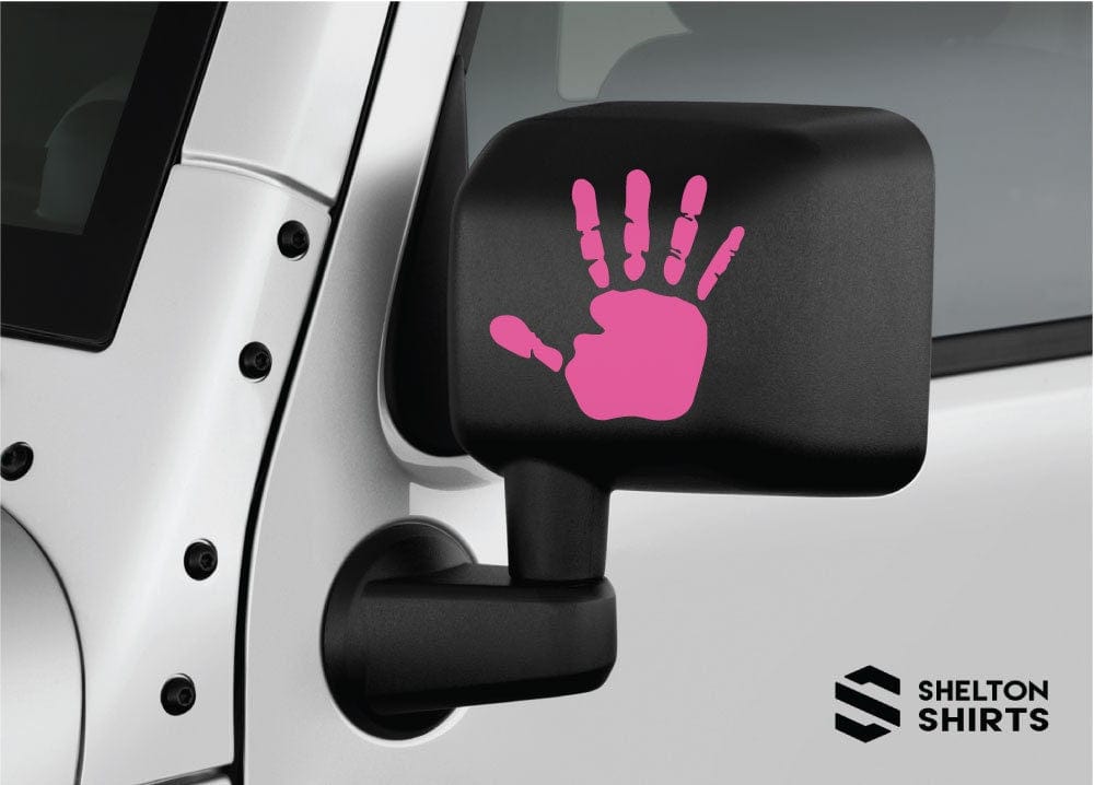 Jeep Wave Vinyl Decal Sticker for Jeep Side Mirror or Back Window- Jeep Hi Hand Decal Candy Wrapper Store