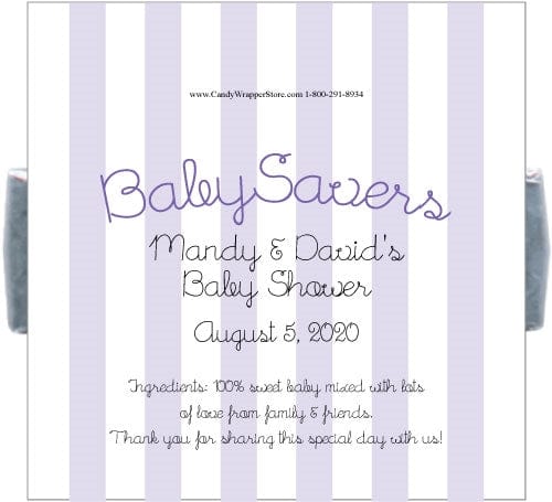 LBS903 - Baby Shower Girl Lifesaver Wrapper Baby Shower Girl Lifesaver Wrapper Baby & Toddler Candy Wrapper Store