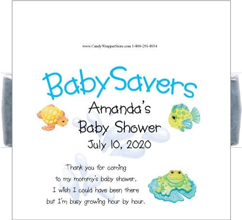 LBS905 - Baby Shower Under the Sea Lifesaver Wrapper Baby Shower Under the Sea Lifesaver Wrapper Baby & Toddler Candy Wrapper Store