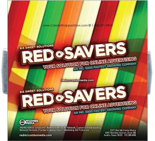 Lifesavers Size Custom Wrapper Lifesaver Roll Custom Wrapper - Candy Wrapper Store Lifesavers Wrapper customwrapper