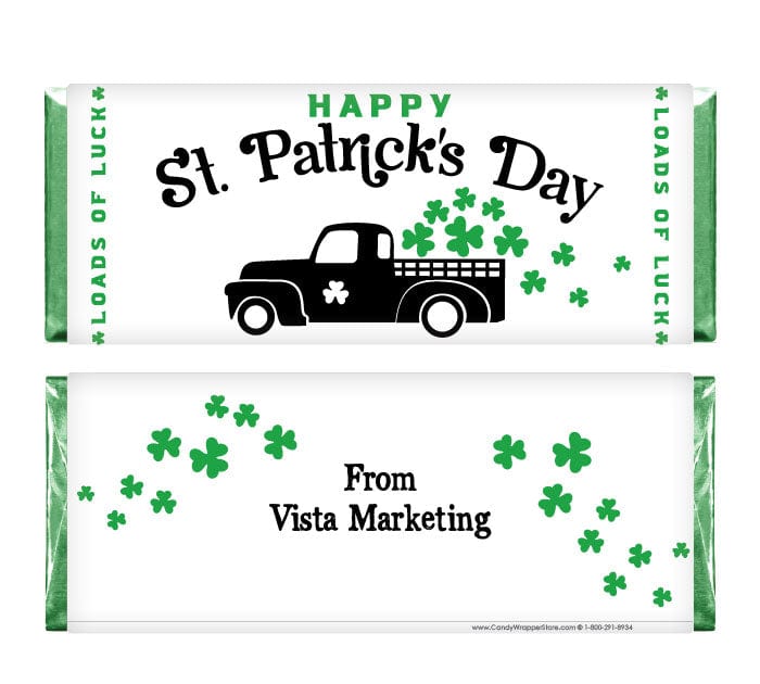 Loads of Love St Patrick's Day Candy Bar Wrapper - PAT208 Loads of Love St Patrick's Day Candy Bar Wrapper Candy Wrapper Store