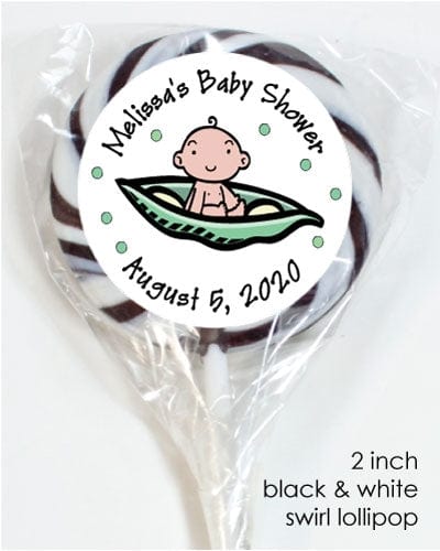 LOBS226 - Sweet Pea Pod Baby Shower Lollipops Pea Pod Baby Shower Lollipops Religious Items BS226