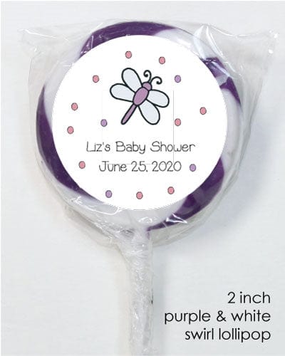 LOBS4 - Cute Dragonfly Baby Shower Lollipops Dragonfly Baby Shower Lollipops Religious Items Candy Wrapper Store