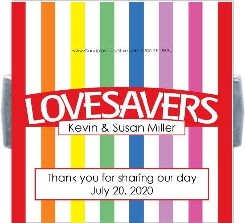 LWA10 - Lovesavers Wedding Lifesaver Wrapper Lovesavers Wedding Lifesaver Wrapper Lifesavers Wrapper Candy Wrapper Store