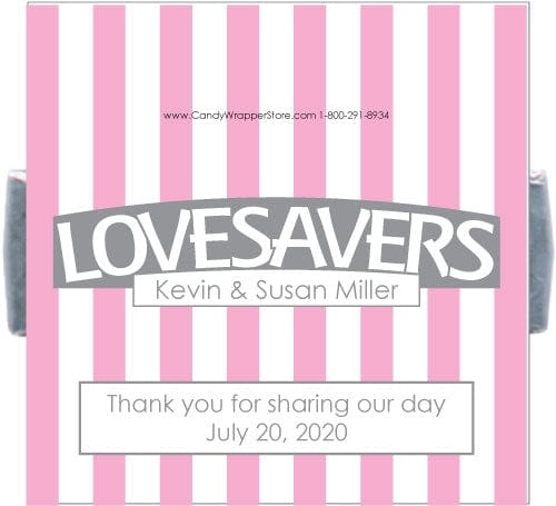 LWA10pink - Pink Lovesavers Wedding Lifesaver Wrapper Pink Lovesavers Wedding Lifesaver Wrapper Lifesavers Wrapper Candy Wrapper Store