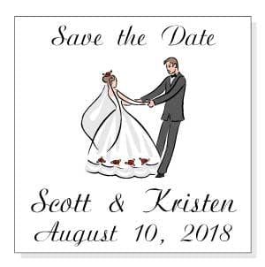 MAG3 - Save the Date Bride and Groom Wedding Magnets MAG3 - MAG3 - Save the Date Bride and Groom Wedding Magnets Candy Wrapper Store