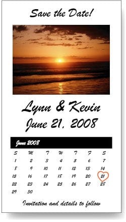 MAGL18 - Save the Date Beach Sunset Wedding Magnets Save the Date Beach Sunset Wedding Magnets Candy Wrapper Store