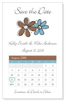 MAGL7 - Save the Date Daisy Wedding Magnets Save the Date Daisy Wedding Magnets Candy Wrapper Store