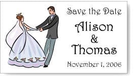 MAGM3 - Save the Date Dancing Bride and Groom Wedding Magnets MAGM3 - MAGM3 - Save the Date Wedding Magnets Candy Wrapper Store