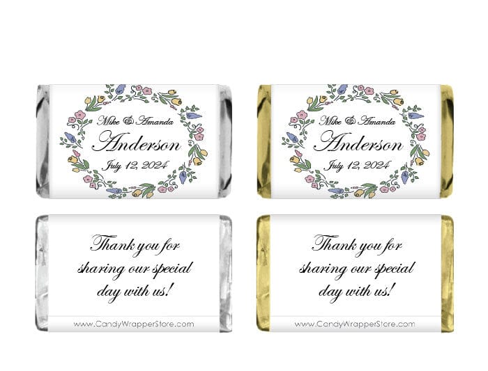 MINI118 Miniature Wedding Candy Bar Wrappers Miniature Size Wrapper Candy Wrapper Store
