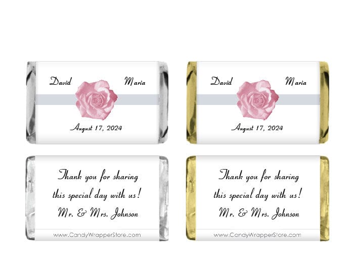 MINI138 Miniature Wedding Candy Bar Wrappers Miniature Size Wrapper Candy Wrapper Store
