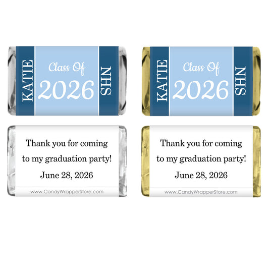 Miniature Graduation Candy Wrapper Party Favor