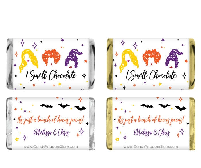 Miniature I Smell Chocolate Hocus Pocus Halloween Hershey's Candy Bar Wrapper - MINIHAL233 Miniature I Smell Chocolate Hocus Pocus Halloween Hershey's Candy Bar Wrapper Party Supplies HAL233