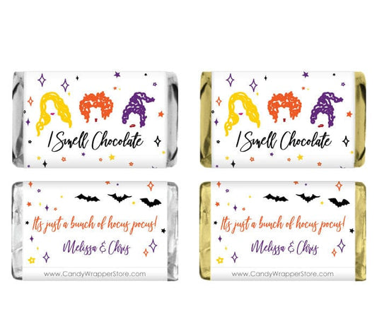 Miniature I Smell Chocolate Hocus Pocus Halloween Hershey's Candy Bar Wrapper - MINIHAL233 Miniature I Smell Chocolate Hocus Pocus Halloween Hershey's Candy Bar Wrapper Party Supplies HAL233