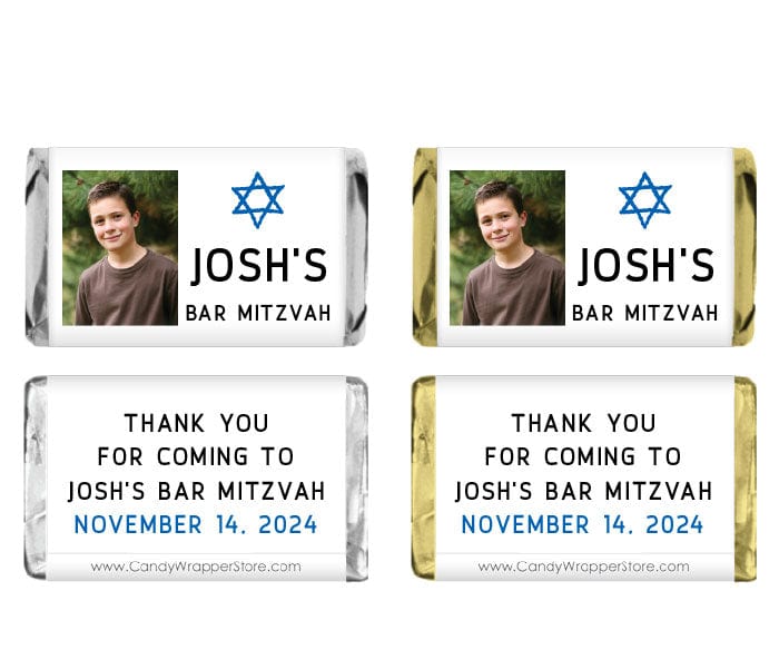 MINIBAR200PHOTO - Miniature Photo Bar Mitzvah Wrapper Miniature Photo Bar Mitzvah Wrapper BAR200