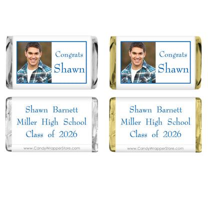 MINIGRAD401 - Miniature Graduation Photo Candy Wrapper Miniature Graduation Photo Candy Wrapper Party Favors GRAD401