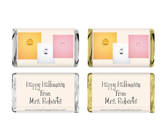 MINIHAL201 - Miniature Halloween Wrapper Miniature Halloween Candy Bar Wrappers Party Supplies HAL201
