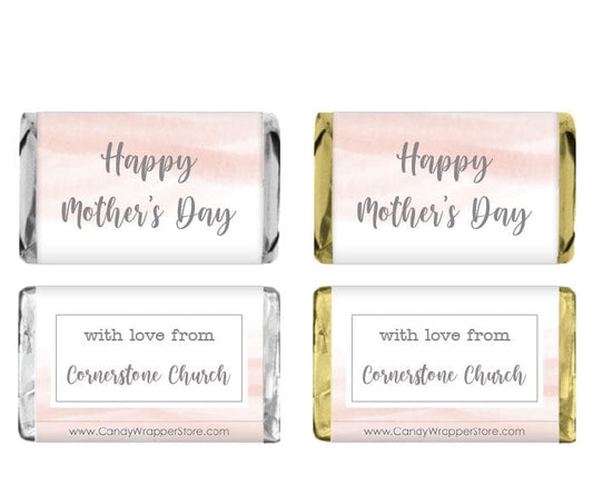 MINIMD206 - Miniature Mother's Day Blush Mist Candy Wrappers Miniature Mother's Day Blush Mist Candy Wrappers Party Favors md206