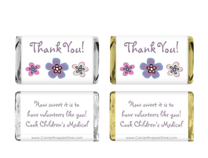 Thank You Miniature Candy Bar Wrappers – Candy Wrapper Store